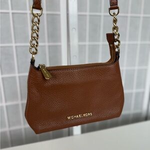 Michael Kors Tan Leather Crossbody Bag